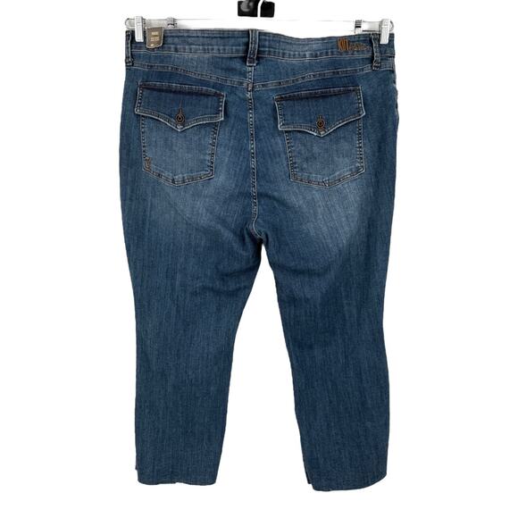 Kut from the Kloth Nikki Kick Flare blue size 24W - Picture 3 of 6